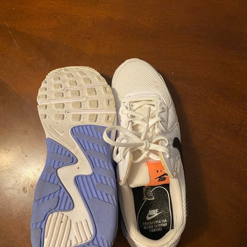 Nike White and Blue Athletic Shoes